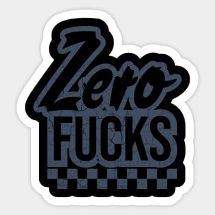 Zero Fucks Sticker